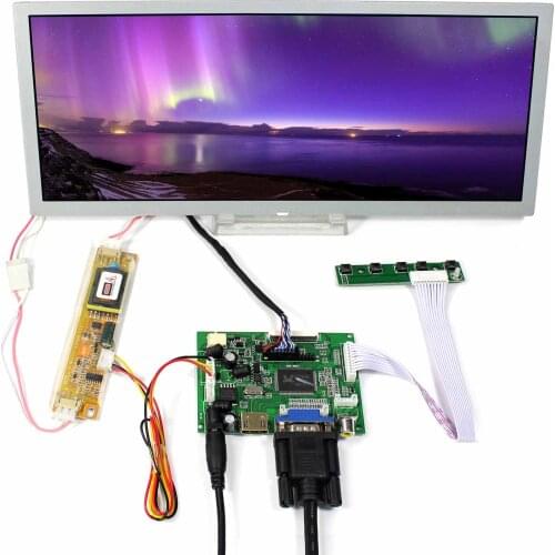 12.3inch LQ123K1LG03 1280X480 Touch Panel with Controller Board Fit for Arcade Machines/DIY Displays/Car Monitor Gauge Cluster