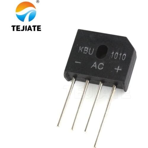 10PCS KBU1010 1000V 10A magnetic furnace rectifier bridge