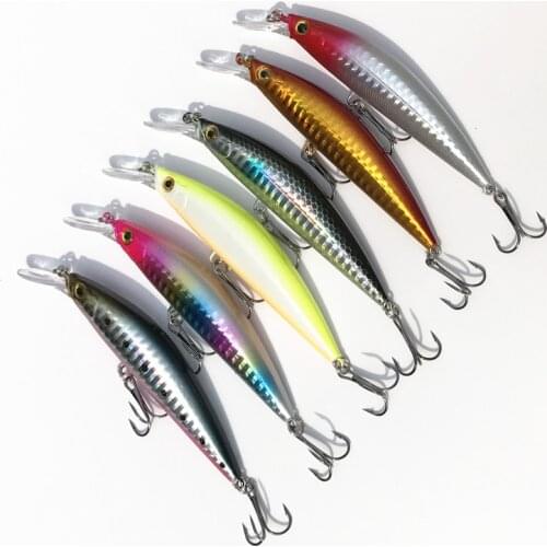 6pcs Oversize Charm Minnow Sea Fishing Artificial Hard Bait Hook Fighting 9cm 25g LazerFree sinking Lures