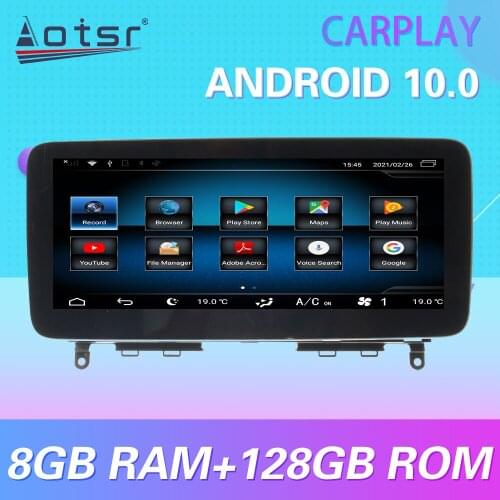 For MERCEDES-BENZ C Class W204 C180 2007-2011 10.25 Inch Android 10 Carplay Car Multimedia Radio Player GPS Navigation Stereo