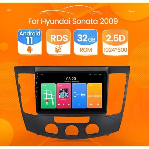 9inch Touch screen Car Radio Android 11 For Hyundai Sonata 2009 Video Stereo RDS Carplay Audio GPS Navigation 4G NET WIFI SWC BT