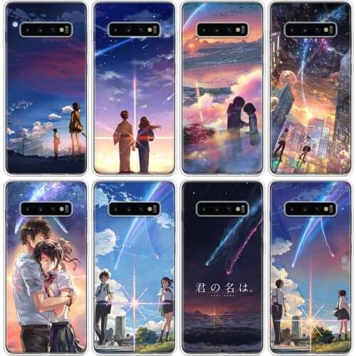 Anime Movie Prints Your Name Phone Case For Samsung Galaxy S20 FE Ultra S10 S21 Note 10 9 8 S9 S8 Plus Lite S7 J4 J6 Cover Coque