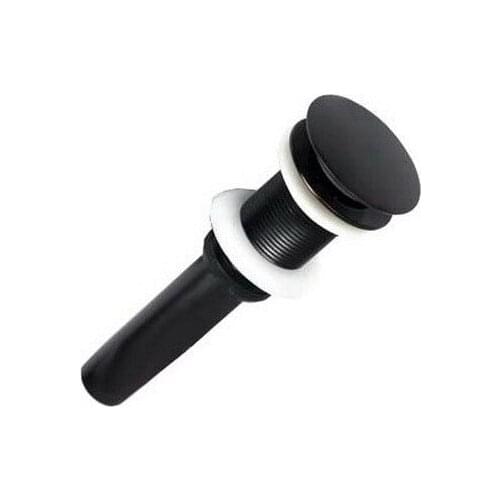 Black Oil Rubbed Antique Brass Large Round Cap Pop UP Bathroom Vessel Basin Sink Drain Without Overflow asd022