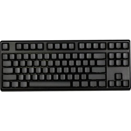 Pure Black Blank Keycap For Cherry Mx Gateron Kailh Box TTC Switch Mechanical Gaming Keyboard 87 104 108 OEM Profile PBT Key Cap