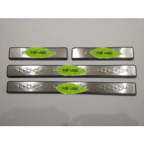 Welcome pedal for Citroen Elysee 2014-2017 to stainless steel Scuff Plate Soleira Da Porta Soleira Da Porta 4 P Ccedil