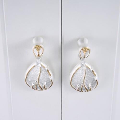 DRELD Vintage Drop Ring Dresser Knobs Pulls Drawer Pull Handles Kitchen Cabinet Door Knobs Furniture Handle Furniture Hardware