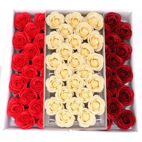 25Pcs Big Size Soap Roses Flowers Head Real Touch Soap Roses Artificial Flowers High Quality For Diy Wedding Home Decoration