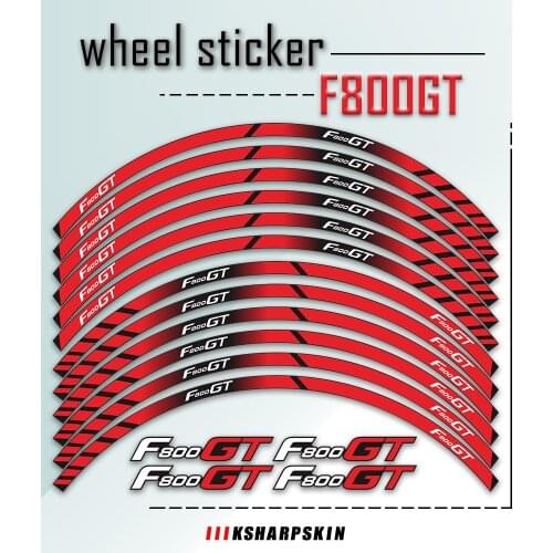 Hot Rim Decoration Stickers Front Rear Wheels Reflector Sticker Stable Printing Decals For BMW F800GT F 800GT F800 GT F 800 GT