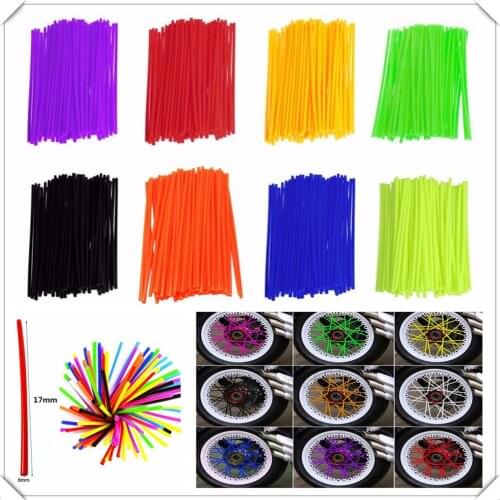 Motorcycle Dirt pit Bike Wheel Rim Spoke Skin Cover Wrap Tube Protector for KTM 65SX XC 85SX XC 105SX XC 125EXC 125 144SX