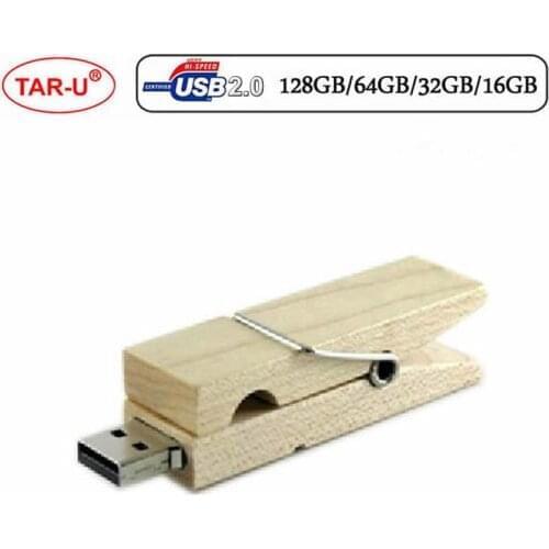 Real Wood USB Flash Drive 256GB USB 2.0 Pen Drive 8GB 16GB 32GB 64GB 128GB Pendrive Wooden Memory Disk Clip Drive USB Stick Gift