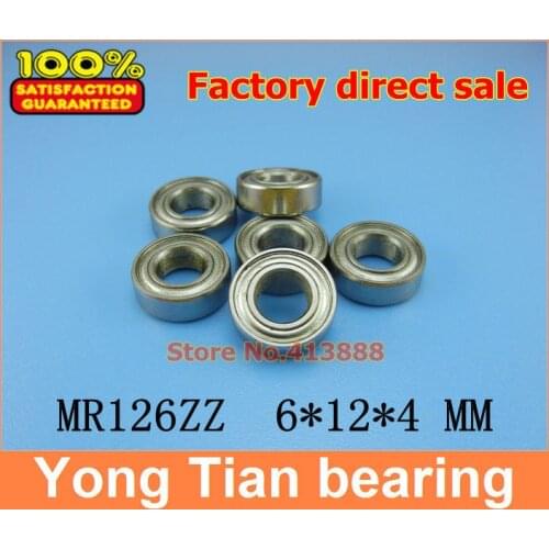 NBZH (1pcs) High quality ABEC-5 Z2 miniature stainless steel ball bearing (stainless steel 440C ) SMR126ZZ 6*12*4 mm