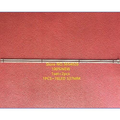 2 pcs/Lot 100% new LCD TV backlight strip W49F Y49 Article lamp JL.E490K4414-004CL-R7N-M-HF 1 pcs=537MM 76leds