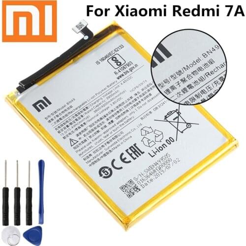 Xiao mi 100% Orginal BN49 4000mAh Battery For Xiaomi Redmi 7A BN49 High Quality Phone Replacement Batteries