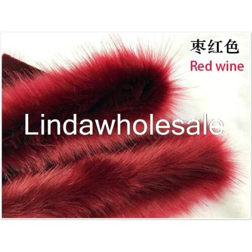 Plush fabric imitation fox fur clothing collar fur Carpet Decoration Materials,160cmX45cm(half yard)/pcs