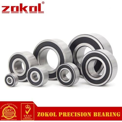 ZOKOL bearing 5318 2RS 3318 2RZ (3056318) Axial Angular Contact Ball Bearing 90*190*73mm