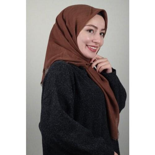 JAWEL SOLID COLOR LINEN FLAMLI SCARF-DESEN-02-RENK-21
