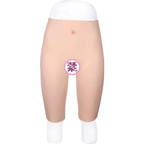 Silicone Panty Private Parts Hair Has Holes Inserted Urinary Pore Half Length