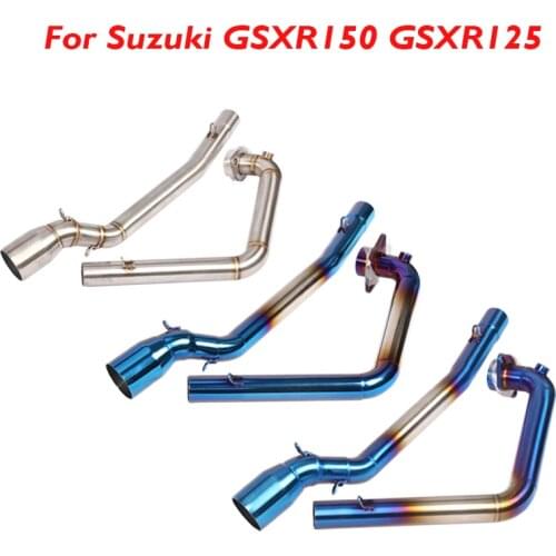 Motorcycle Exhaust System Connector Link Tube for Suzuki GSXR150 GSXR125 GSX150R GSX125R