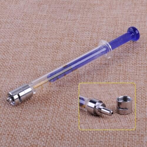 LETAOSK 1ml Glass High Quality Luer Lock Tip Syringe Injector Lab Sampler Standard Diameter Caliber Precision