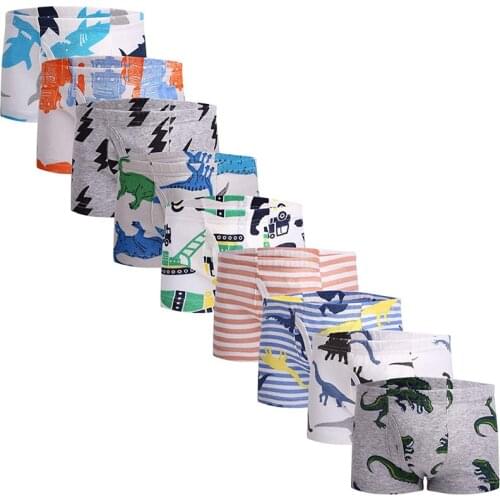 Boys Underwear Boxer Briefs Boys Little Boys Soft Cotton Briefs Dinosaur Truck Shark Baby Toddler Kids Underwear 9 Pack