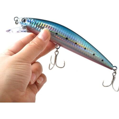 Heavy Weight Plastic Minnow 60G 140MM Fishing Lure Saltwater Wobbler Sinking Minnow Artificial Hard Bait Fishing Tackle