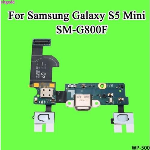 USB Charging Port Connector Charge Dock Socket Jack Plug Flex Cable With Microphone For Samsung Galaxy S5 mini G800F SM-G800F
