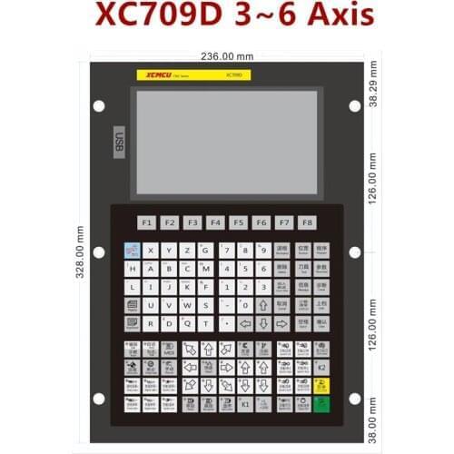 XC709D 5 Axis + IO Board USB CNC Control System FANUC G-code Support Offline Milling Boring Tapping Drilling Feeding