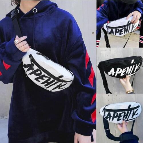 Women Waist Bag Bum Punk Fanny Pack Men Running Belt Money Pouch Banana Cross Body Chest Bags