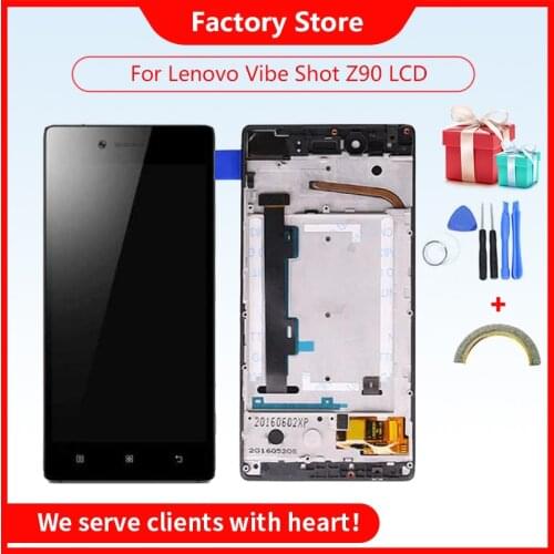 AAA Quality LCD DIsplay + Touch Screen Digitizer Assembly With Frame For Lenovo Vibe Shot Z90 Z90a40 Z90-7 Z90-3