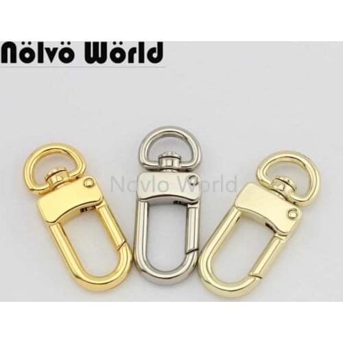 10-50 pieces 47x12mm Triangle buckle 0.5 inch Purse snap hooks for bag metal handbags chain strap sewing