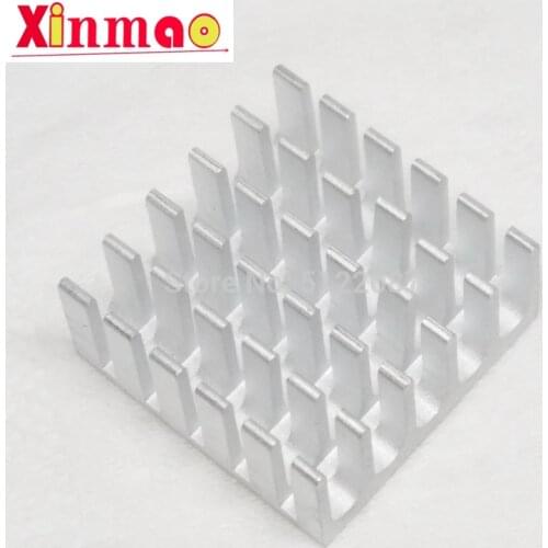 10 pcs Heatsink Cooling Fin Aluminum Radiator Cooler Heat Sink for IC Chip LED Silver 22*22*10mm Black 22X22X10mm LED Radiator