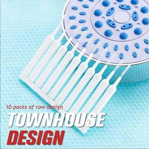 10pcs Shower Head Cleaning Brush Anti-clogging Small Brush Shower Head Pore Gap Cleaning Brush Cell Phone Hole Keyboard Cleaner