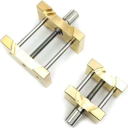 2Pcs Brass Watch Movement Holder Fixed Base Multi Function for Watchmaker Watch Clamp Watches Repair Tools
