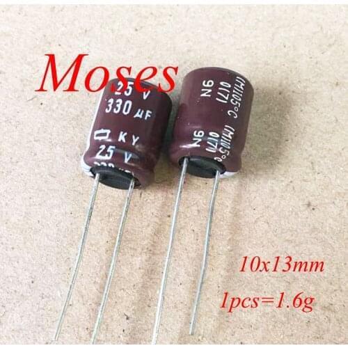 25v 330uf +/- 20% Capacitance 100% NCC Original New Audio Capacitors Electrolytic Capacitor Radial 10x13mm