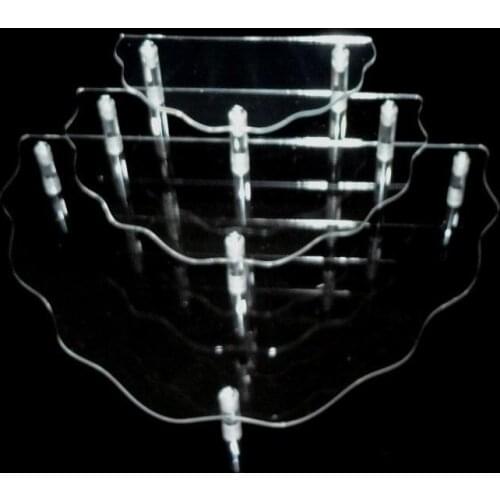 3 Tier Acrylic jewelry display booth counter necklace bracelet stand holder cosmetic display watch exhibition show rack