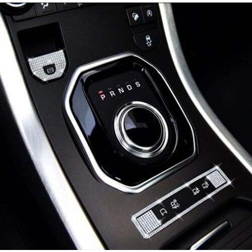 For Range Rover Evoque 2011-2016 4PCS Rhinestone/Aluminum Alloy Car Electronic Hand Brake Cover Trims Car Styling Accessories