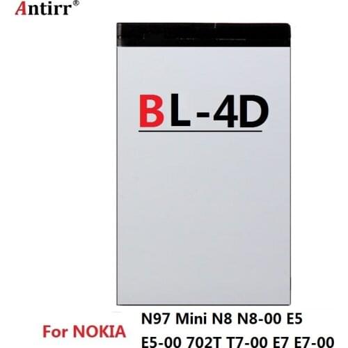 FOR Nokia BL-4D phone battery for Nokia N97 Mini N8 N8-00 E5 E5-00 702T T7-00 E7 E7-00 BL4D 1200mAh Free shipping
