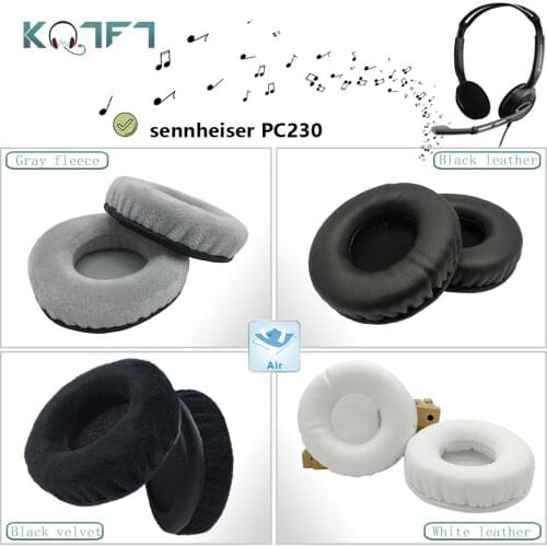 KQTFT flannel 1 Pair of Replacement Ear Pads for sennheiser PC230 Headset EarPads Earmuff Cover Cushion Cups