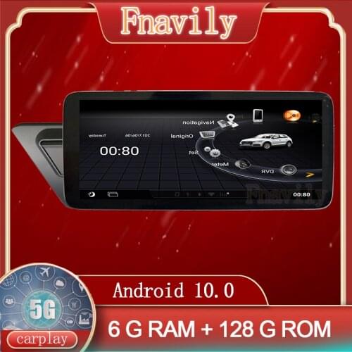 Android 10 Car Radio For Audi A4L A5 A4 S4 RS4 B8 Multimedia System Autoradio Dvd Navigation Player GPS Touch Screen 10.25"