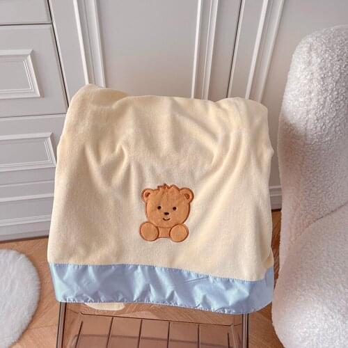 70x140cm bath towel Adult bath towel 100% cotton Cute Bear Towel Bath Hand Face Towels Toalha De Banho