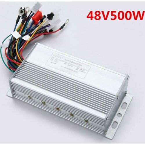 Electric Bicycle Controller 48V 500W 12 MOS Tubes Brushless Controller For Electric Bicycle E-Bike Scooter Controller Accessory