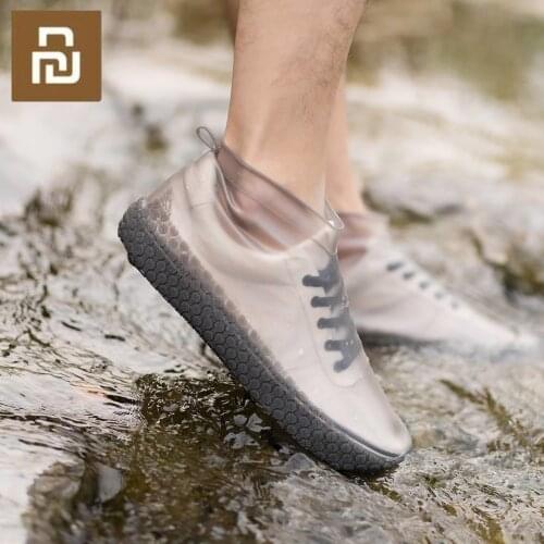 1Pair Xiaomi Zaofeng Portable Waterproof Rain Boots Covers Unisex Rain Shoes Covers Anti-Slip Silicone Rain Shoes Protectors