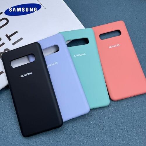 Original Samsung Galaxy S10 Plus Liquid Silicone Case Silky Soft-Touch Shell Cover For Galaxy S10+ S10 Lite/S10E With Box