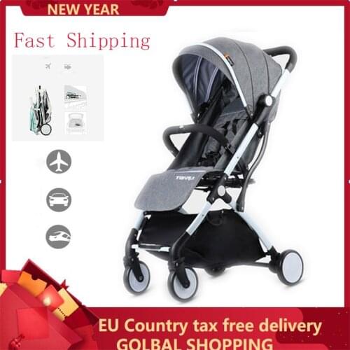 Child Baby Stroller Girl Boy Cart Lightweight Portable Travel System Rubber Wheels Pram Prams For Newborns