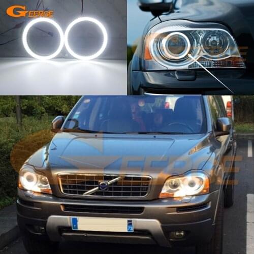 For Volvo XC90 I 2008 2009 2010 2011 2012 2013 2014 Facelift xenon HD Ultra bright SMD LED Angel Eyes halo rings kit Day Light