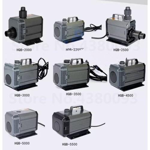 HQB-2000 HQB-2200 HQB-2500 HQB-3000 HQB-3500 Aquarium Amphibious Pump Multi-function Submersible Pump Fish Tank Wave Maker Pump