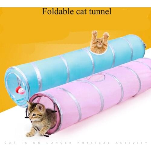 Practical Cat Tunnel Pet Tube Collapsible Play Toy Indoor Outdoor Kitty Puppy Toys for Puzzle Exercising Hiding Training Supplie