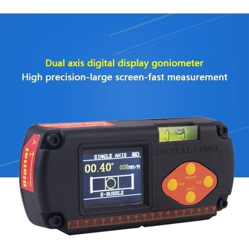 Level Meter Electronic Digital Display Angle Ruler Xy Magnetic Dual Inclinomet Slope Measurement Decoration Installation YZ