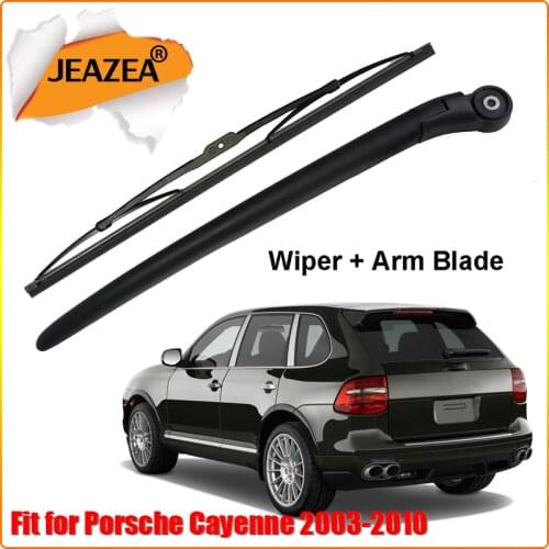 JEAZEA 2Pcs Car Black Plastic Rear Windshield Wiper Arm Blade Fit for Porsche Cayenne 2003 2004 2005 2006 2007 2008 2009 2010