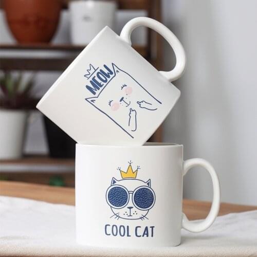 Cute Cat Ceramic Cup Hot Cold Tea Cup Milk Coffee Mug Tea Mug Cute Mugs Hand Warmer Mug Lovely Teacup Drinking